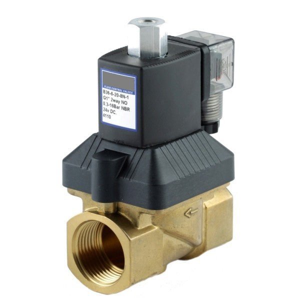 GO B36 Brass General Purpose Differential Normally Open Solenoid Valves - GO Industrial - B36 - 2 - 14