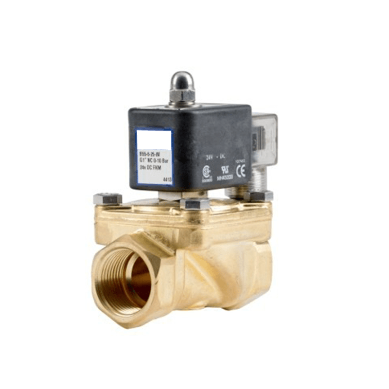 GO B55 Brass Petrochemical Zero Differential Normally Closed Solenoid Valves - GO Industrial - B55 - 3 - 15 - 7V