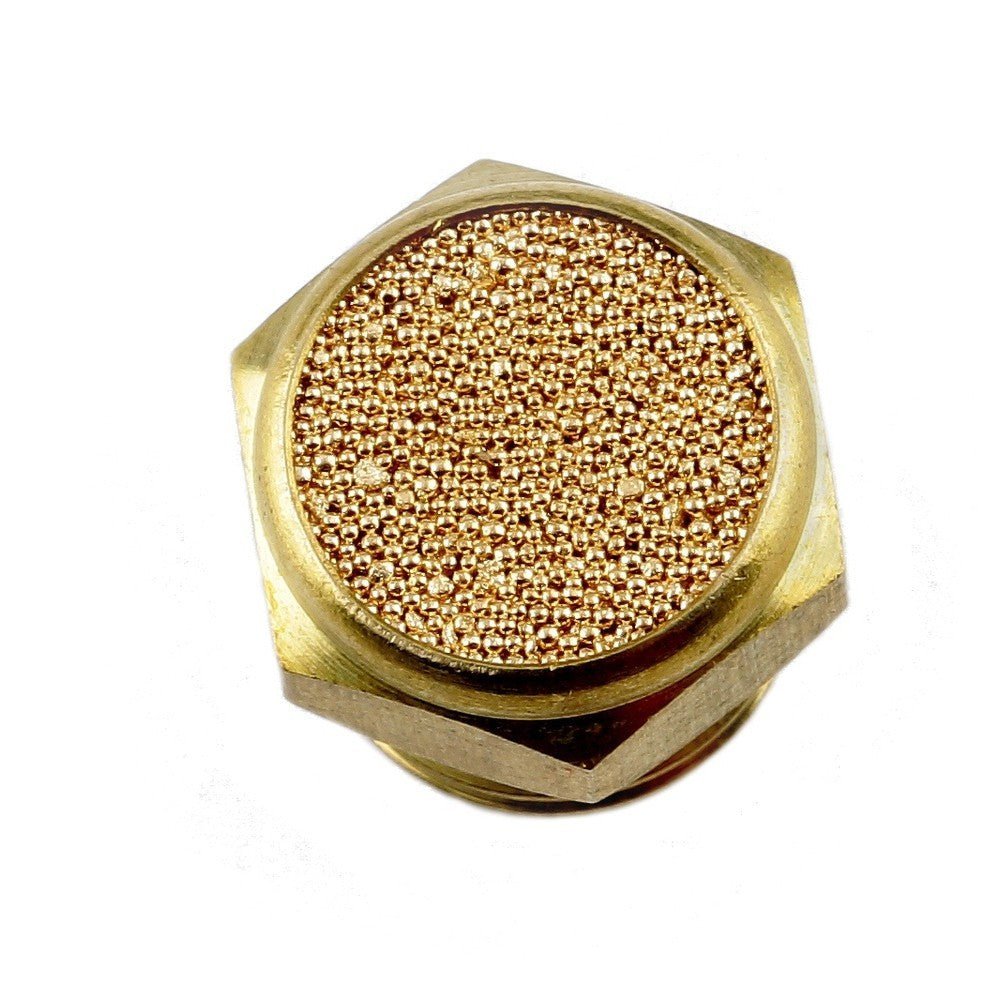GO BSM Brass Mini Button Silencer - GO Industrial - BSM - 01