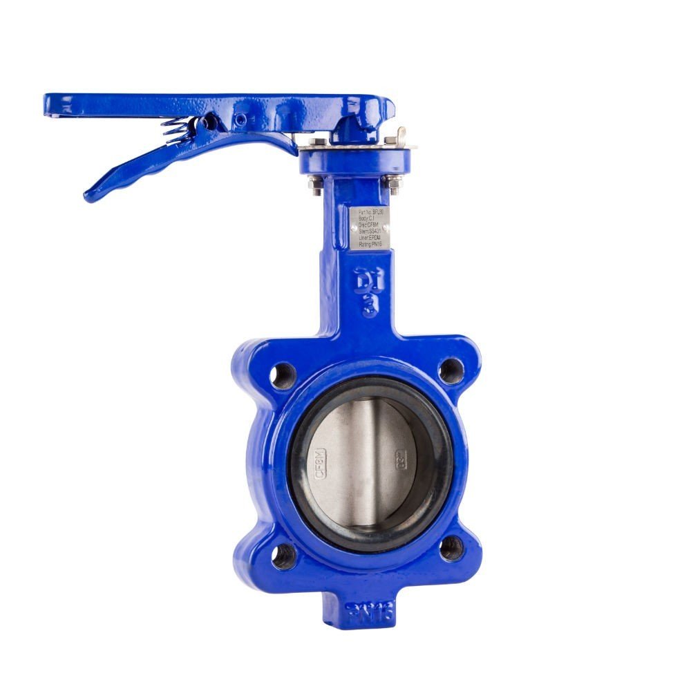 GO CI Body 316 SS Disc EPDM Liner BFL Butterfly Valves Manual Lugged - GO Industrial - BFL50 - L