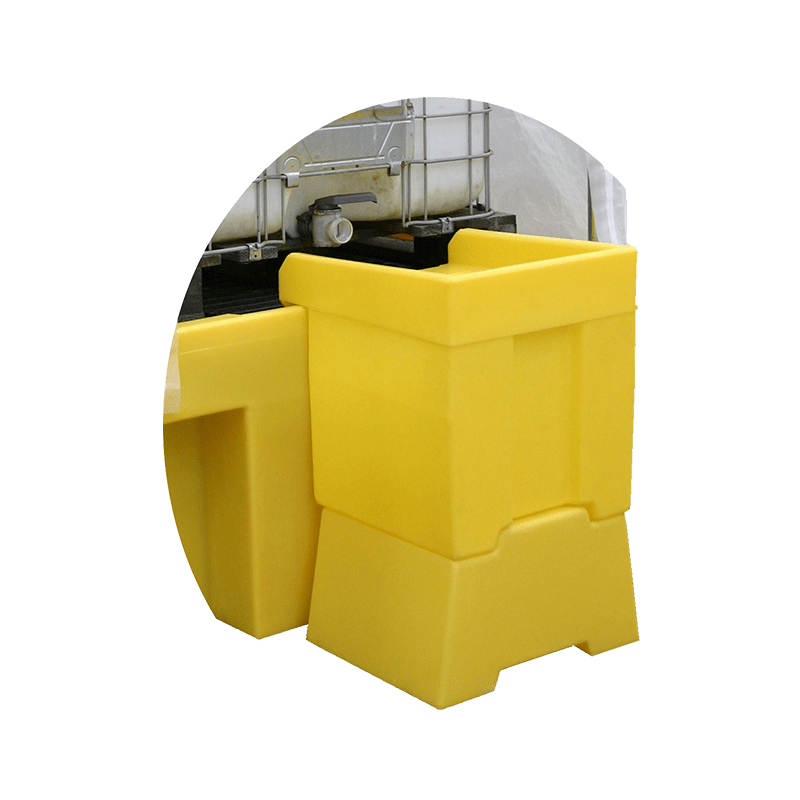 GO Dispensing Well Single IBC Spill Pallet - GO Industrial - TSSBB1T