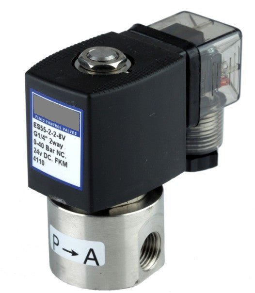 GO ES55 Stainless General Purpose Direct Acting Normally Closed Solenoid Valves - GO Industrial - ES55 - 1 - 1