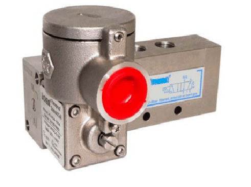 GO Namur EXD 316 Stainless 5 Way 2 Position In Line Solenoid Spring Valve 1/4" - GO Industrial - ALV610P2