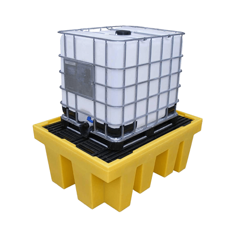 GO Single IBC Spill Pallet Bund with Removable Grate - GO Industrial - TSSBB1