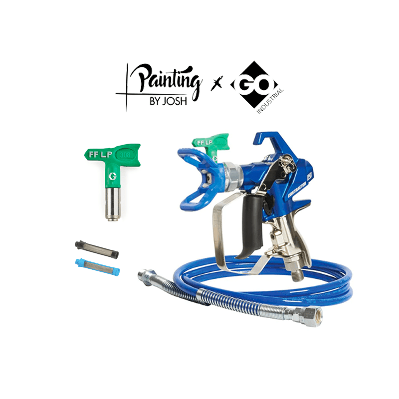 GO x Painting by Josh - Graco Contractor PC Compact Trim Kit - GO Industrial - 19Y446 - FFLP308 - 19Y358 - KIT