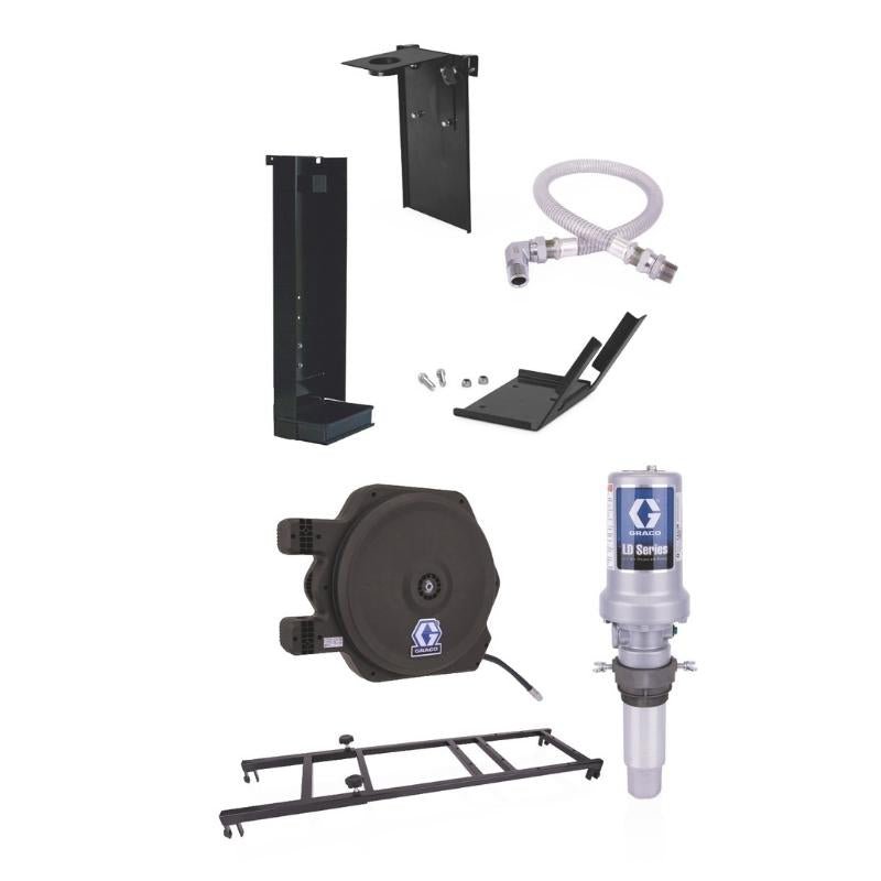 GRACO LD Series 3:1 Stationary 275 Gallon 1040 Liter Oil Pump Package Manual Meter Type - GO Industrial - 24H726