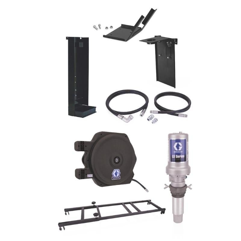 GRACO LD Series 5:1 Stationary 275 Gallon 1040 Liter Oil Pump Package - GO Industrial - 24H892