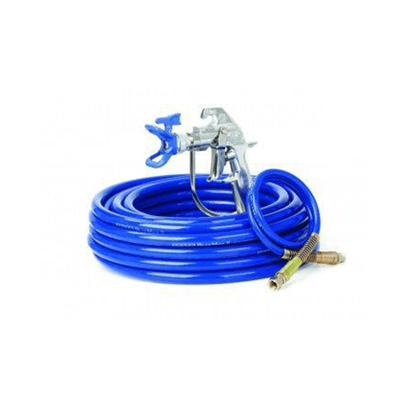 GRACO Silver Plus Spray Gun Kit with RAC X LTX 517, 3/8 in x 50 ft Hose, 3 ft Whip Hose - GO Industrial - 287042