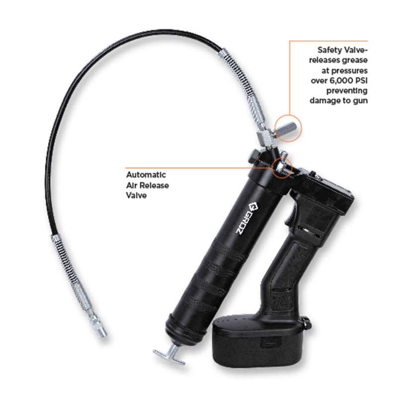 GROZ Grease Gun 19.2V Cordless 450g - GO Industrial - 47203