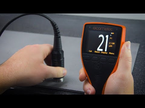 How to use Elcometer 224 Model T to measure surface profile video