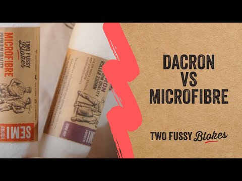 What is the difference between a Dacron and microfibre rollers?