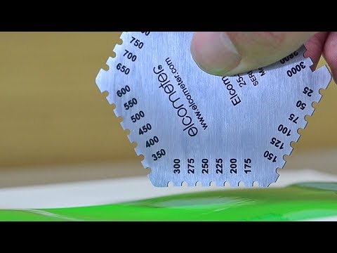 How to Use Elcometer 112AL Aluminium Wet Film Comb to measure video