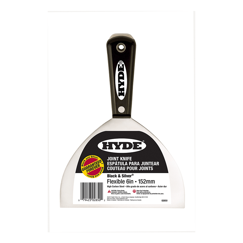 HYDE Black & Silver Putty/Joint Knife 32mm - 200mm - GO Industrial - 22J2850