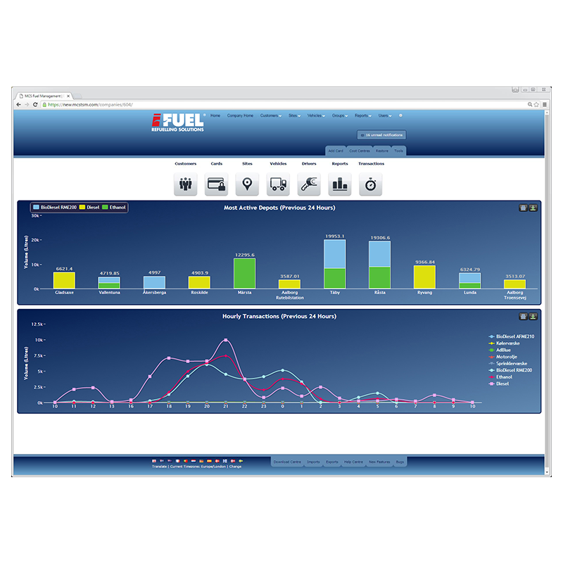 iFUEL Pro Electronic Fluids Management System Screenshot