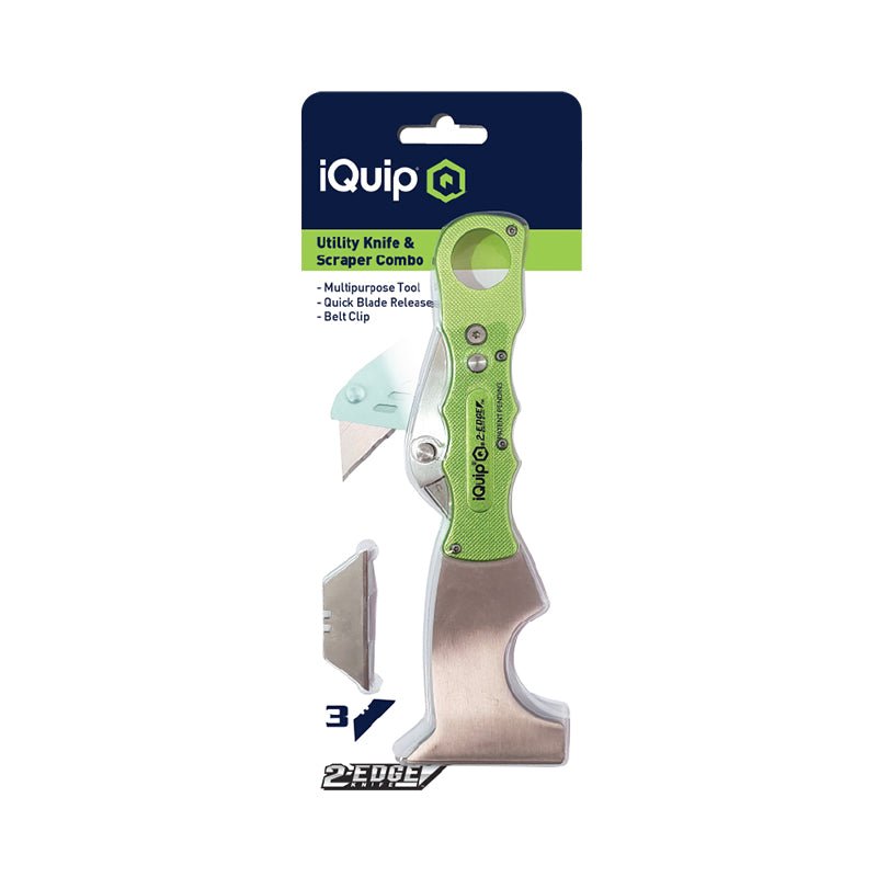 IQUIP 2 - Edge Utility Knife and Scraper Combo - GO Industrial - 22ZH412