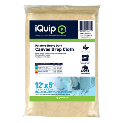 IQUIP Canvas Drop Cloth Sheets - GO Industrial - 16CDS3615