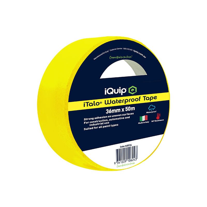 IQUIP iTalo Waterproof Masking Tape 36mm x 50M - GO Industrial - 16ITY36