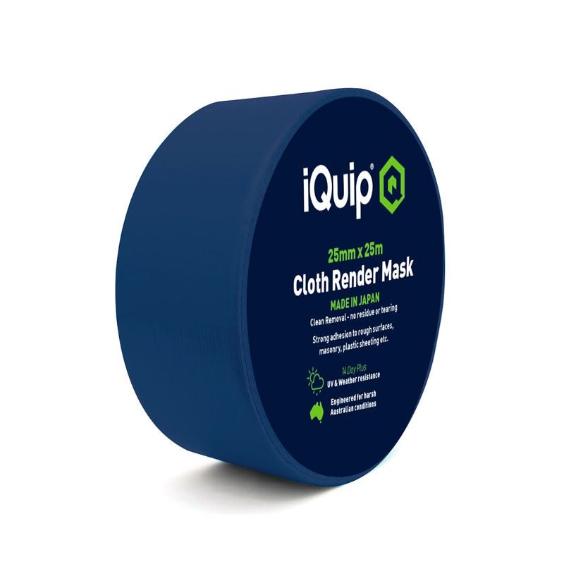 IQUIP Japanese Cloth Render Masking Tape 25mm x 25M - GO Industrial - 16JCT25