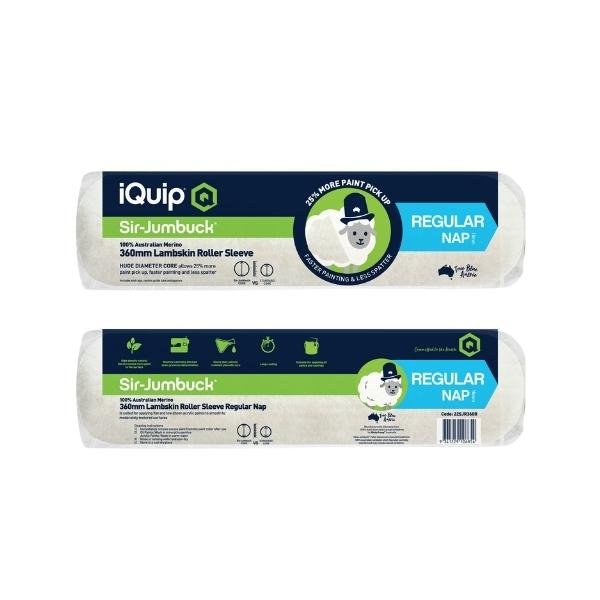IQUIP Jumbuck 100% Aussie Lambswool Paint Roller Sleeves - GO Industrial - 22JR230R
