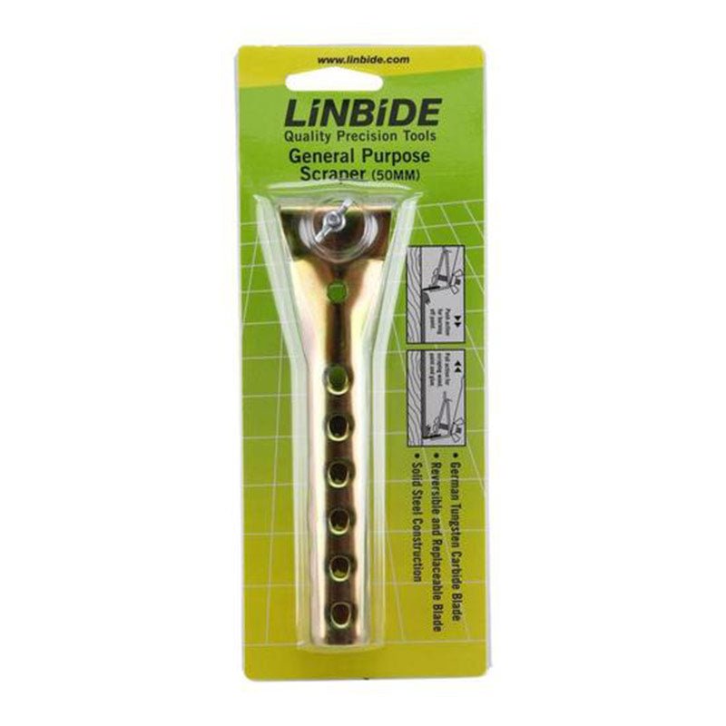 LINBIDE Tungsten Carbide Scraper with 50mm Blade - GO Industrial - 22GP50