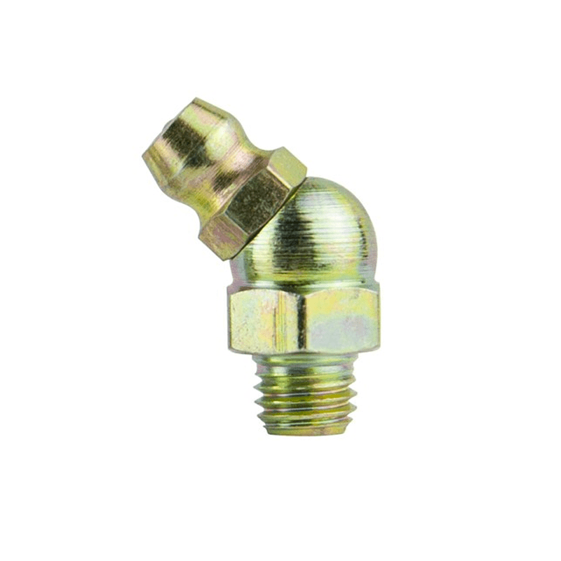 MACNAUGHT Metric Grease Nipple 45ş (M8 x 1 Tapered) 50 - Pack - GO Industrial - L - N081M - 45 - B