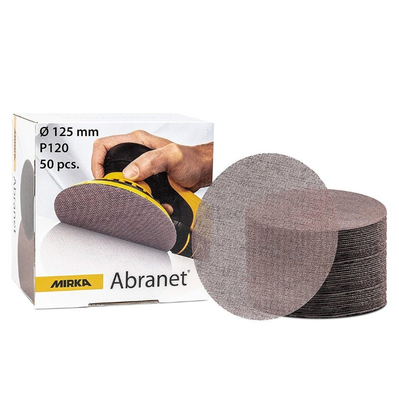 MIRKA Abranet 125mm Disc Abrasives 50 - Pack - GO Industrial - 5423205080