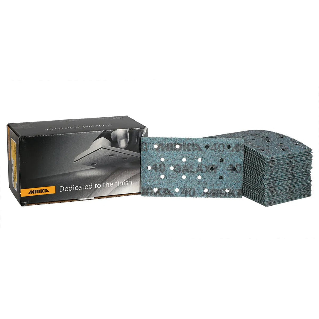MIRKA Galaxy 81 x 133mm Self - Sharpening Strip Abrasives 50 - Pack - GO Industrial - FY6BK05040