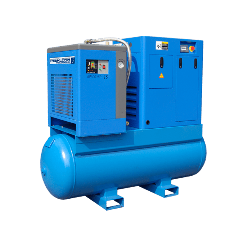 PEERLESS 10HP Rotary Screw Compressor 8 Bar - GO Industrial - HQ10/8