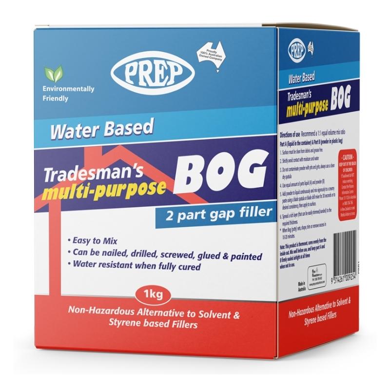 PREP Water Based Tradesman's Multi Purpose Bog 1kg - GO Industrial - PBB1