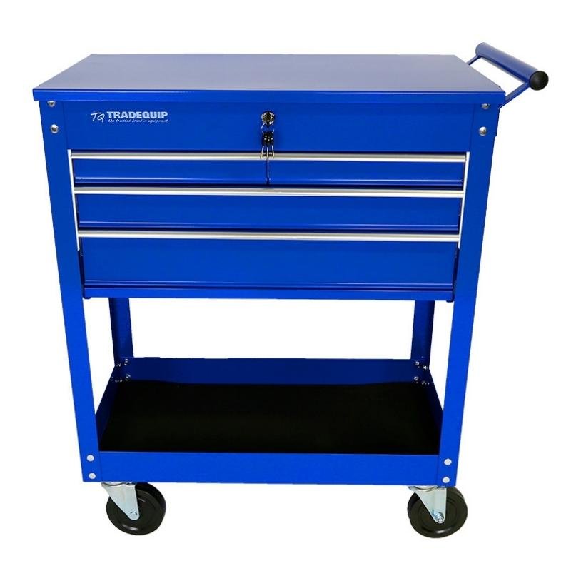 TRADEQUIP 4 Drawer Workshop Tool Trolley - GO Industrial - 6052