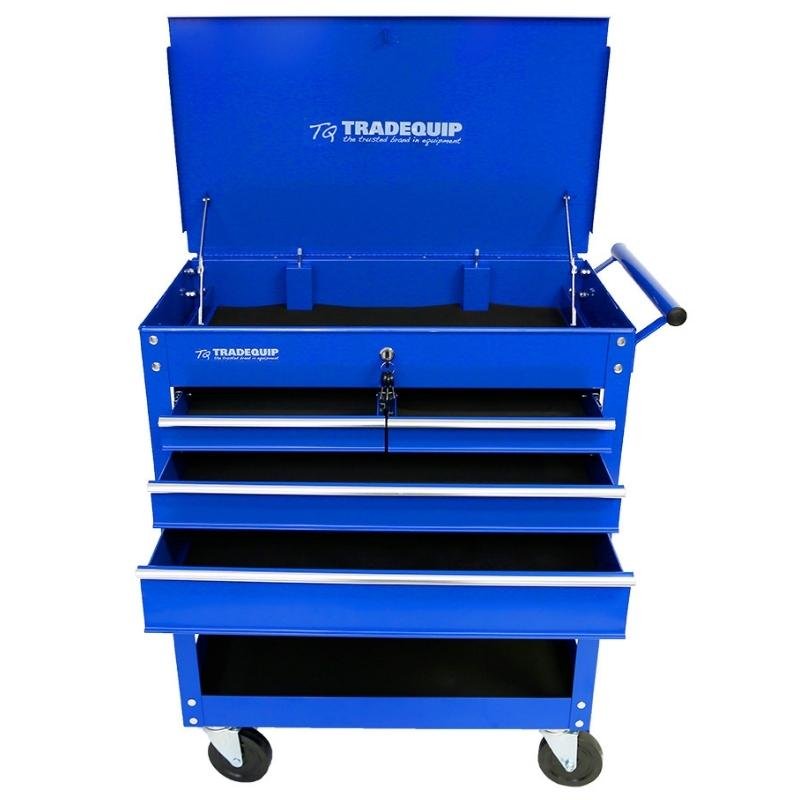 TRADEQUIP 4 Drawer Workshop Tool Trolley - GO Industrial - 6052