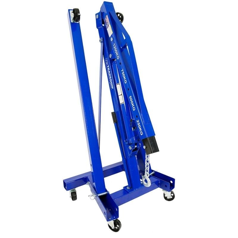 TRADEQUIP Foldable Engine Crane 1T Rated - GO Industrial - 1001T