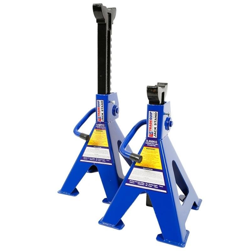 TRADEQUIP Jack Stands 8T Capacity Set of 2 - GO Industrial - 1162T