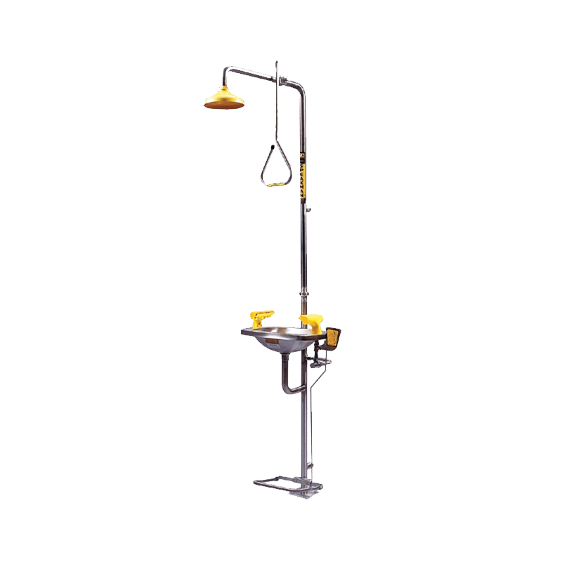 TRAFALGAR Emergency Combination Deluge Showers with Aerated Eye/Face Wash - GO Industrial - 856475