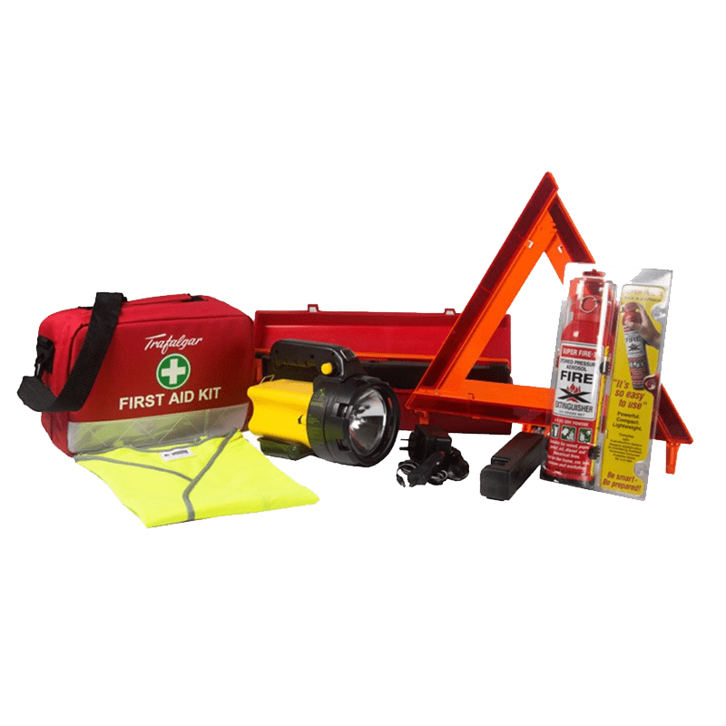 TRAFALGAR Vehicle First Aid and Breakdown Pack - GO Industrial - 876399