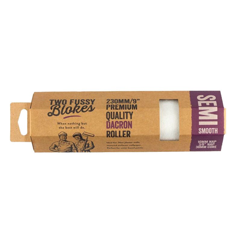 TWO FUSSY BLOKES 10mm Nap Blokes Dacron Paint Rollers 230mm - GO Industrial - DC - 230 - 10 - SGL