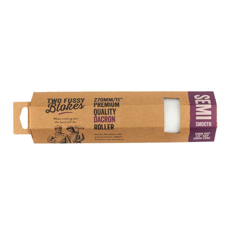 TWO FUSSY BLOKES 10mm Nap Dacron Paint Rollers 270mm - GO Industrial - DC - 270 - 10 - SGL