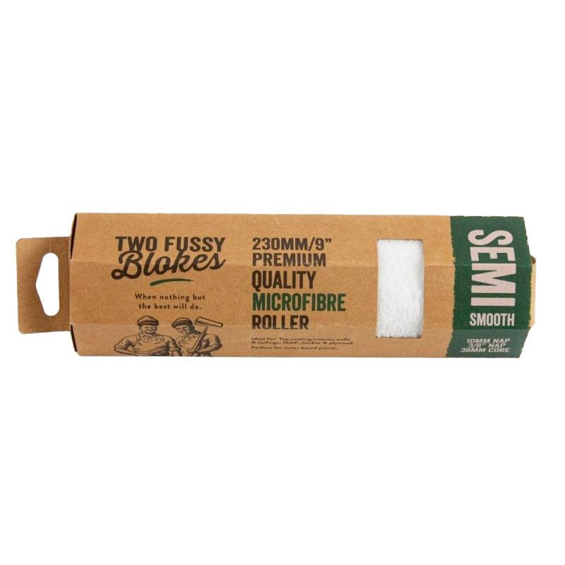 TWO FUSSY BLOKES 10mm Nap Microfibre Paint Roller 230mm - GO Industrial - MF - 230 - 10 - SGL