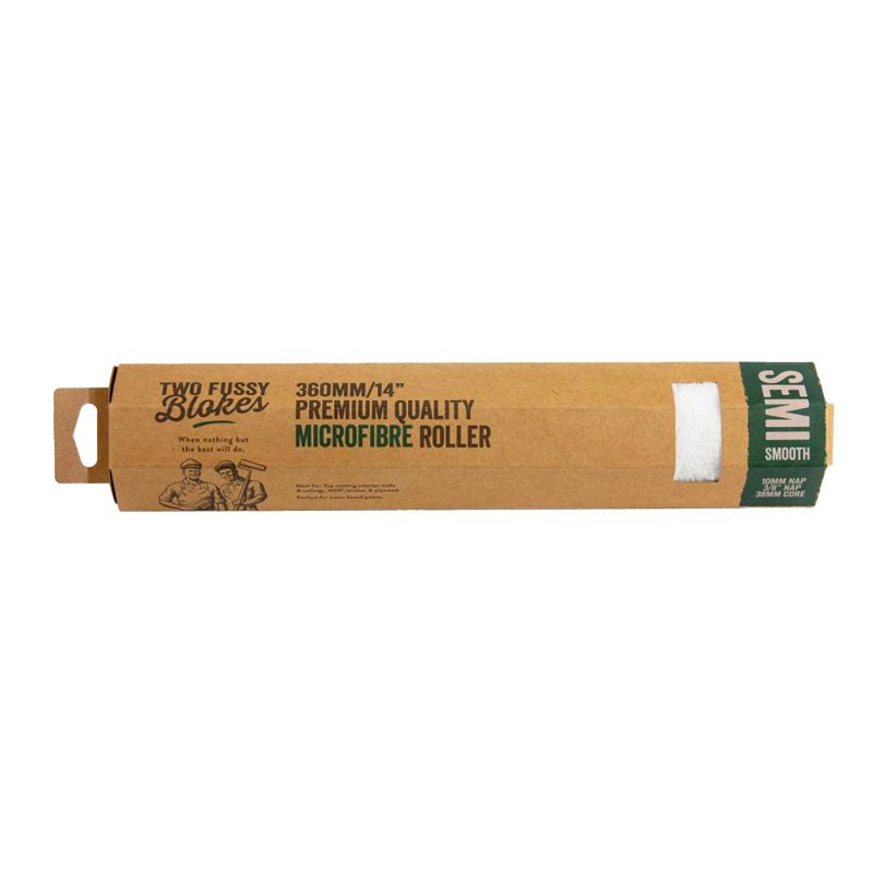 TWO FUSSY BLOKES 10mm Nap Microfibre Paint Roller 360mm - GO Industrial - MF - 360 - 10 - SGL