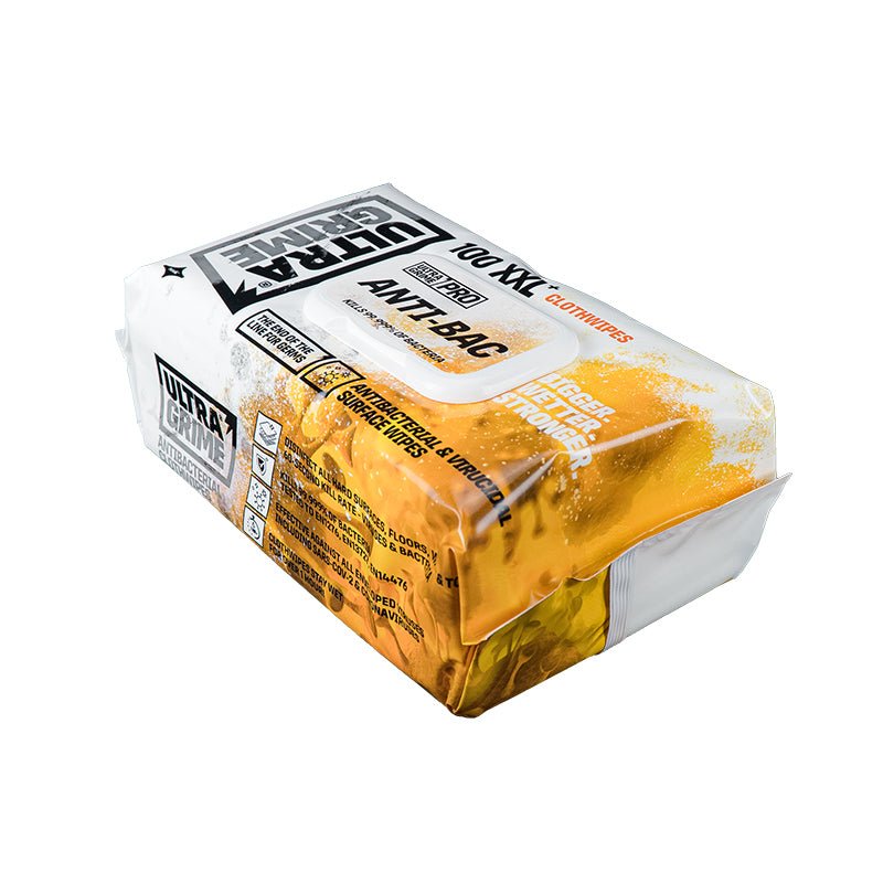 ULTRAGRIME Pro XXL+ Antibacterial Cloth Wipes 100 Huge Wipes - GO Industrial - 5833