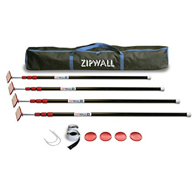 ZIPPOLE Enclosure Kit Dust Barrier Poles - GO Industrial - 16ZP04